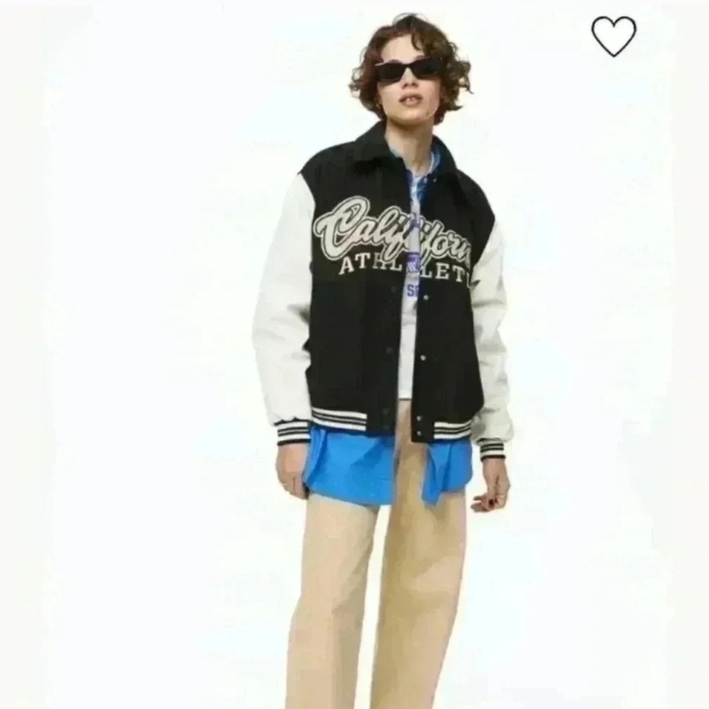 Black and White Varsity Jacket